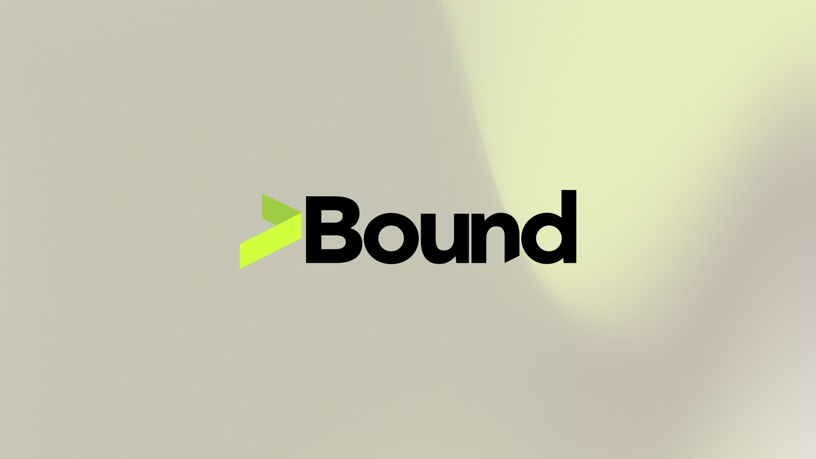 Bound brand wallpaper, mark on light gradient