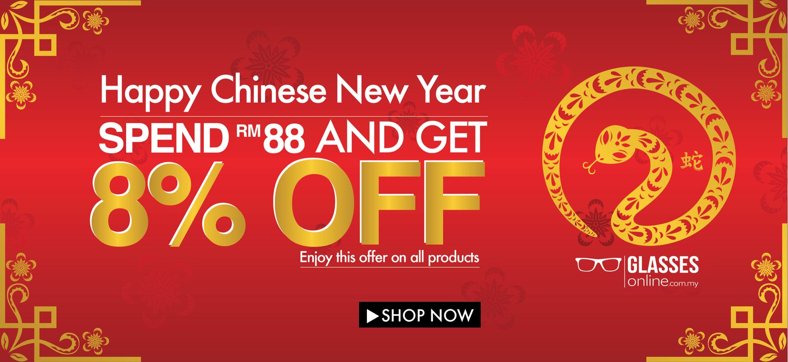 GlassesOnline Chinese New Year promotion banner